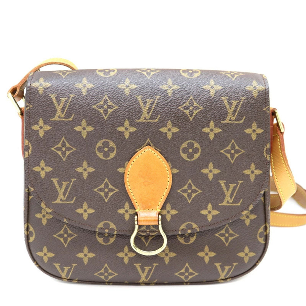 LOUIS VUITTON Saint Cloud Shoulder Bag Monogram Canvas Brown LV